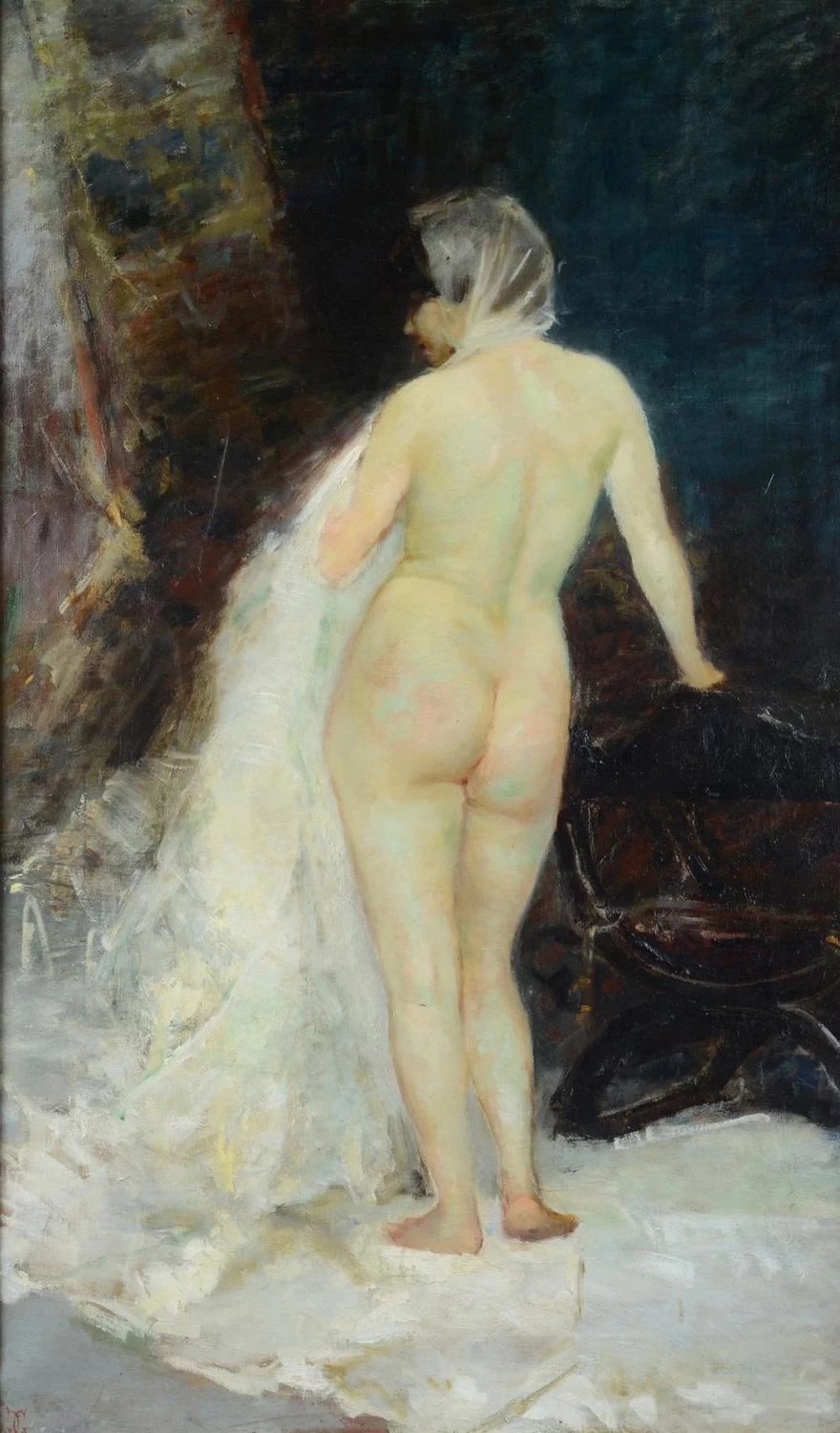 Nudo femminile di schiena